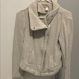 LOFT Cream Teddy Jacket